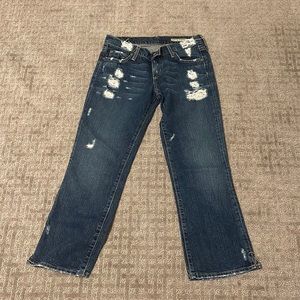 Chip & Pepper distressed cropped jeans size 25